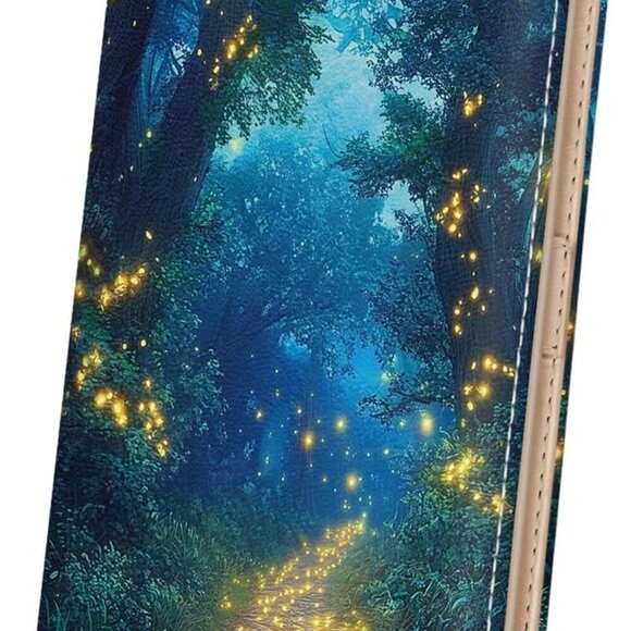 Womens Wallet, Forest Firefly Slim Thin RFID Blocking Credit Card Wallets, Long - Picture 1 of 6